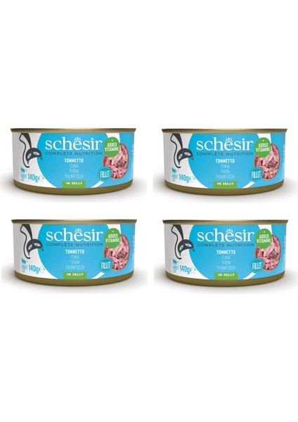 Ton Balıklı Tam ve Dengeli Kedi Konserve Jöleli 140 Gr. x 4 Adet