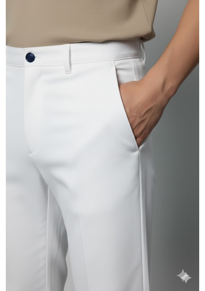 Erkek Italyan Kesim Esnek Likralı Kumaş Pantolon – Şık, Rahat ve Günlük Kullanıma Uygun