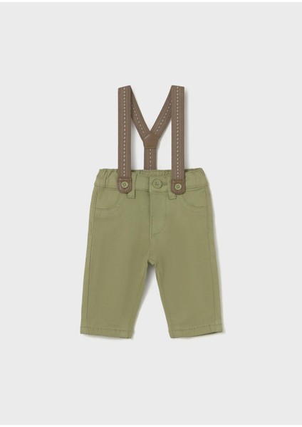 Newborn Erkek Bebek Askılı Pantolon