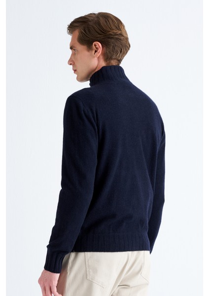 Erkek Lacivert Düğmeli Kaşmir Hırka fırsatları