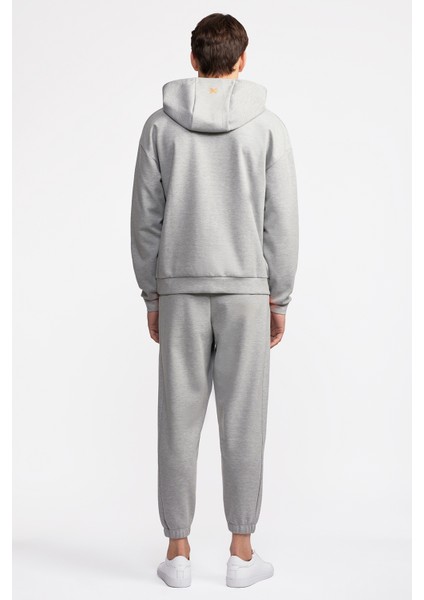 Erkek Gri Activewear Kapüşonlu Sweatshirt modelleri