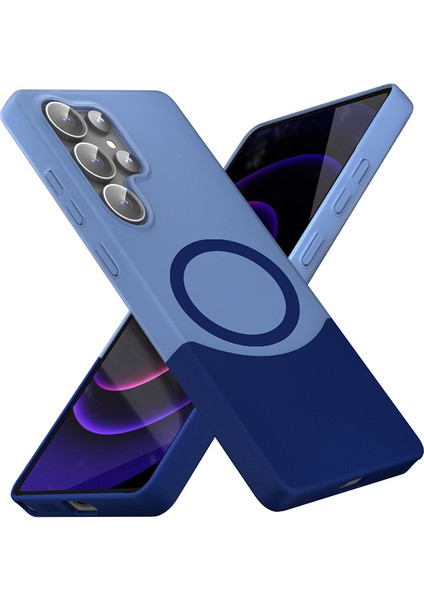 Galaxy S24 Ultra Kılıf M-Safe Şarj Özellikli Mıknatıslı Mnc Duble Kapak - Siyah indirimleri