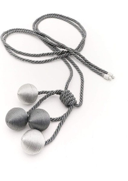 4 Top Tavan Braçol Perde Aksesuarı - Gri - Antrasit modelleri