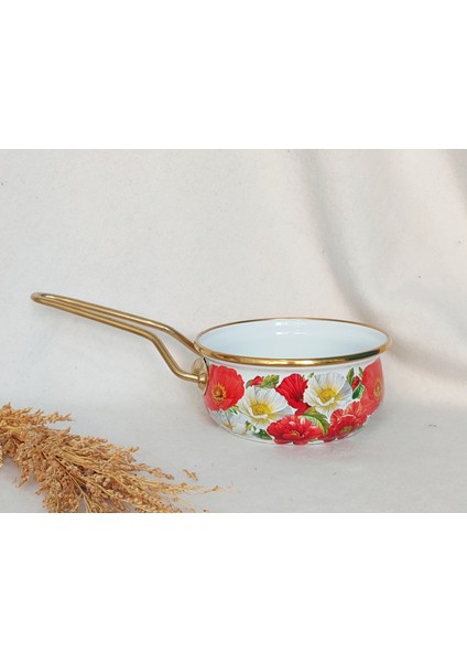 Gelincik Lux Emaye Tava Sosluk Kaserol 1litre 16 cm Çap