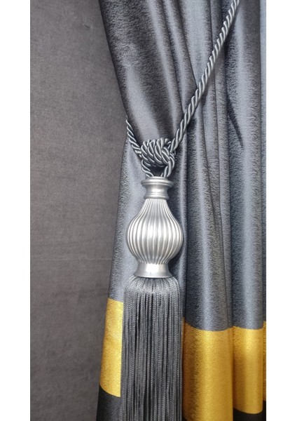 Gri Kuka Braçol Kornişe Takma Tavan Yan Bağlama Perde Toplama Aksesuarı Tieback fiyatları