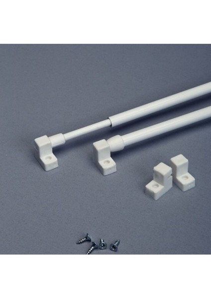 40 - 60 cm Ayarlanabilir Briz Çubuğu 2 Adet Alüminyum Perde Borusu 4 Adet Başlık fiyatları