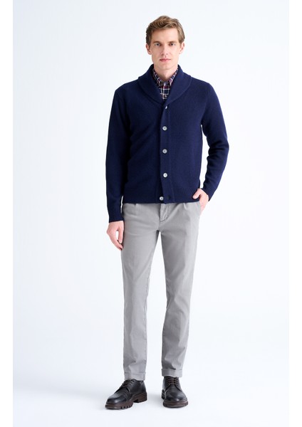 Erkek Lacivert Düğmeli Şal Yaka Kaşmir Hırka fiyatları