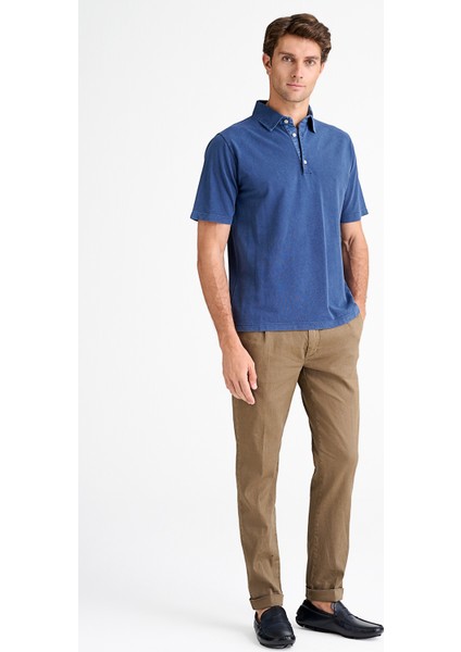 Erkek Koyu Mavi Pike Polo Yaka T-Shirt fiyatları