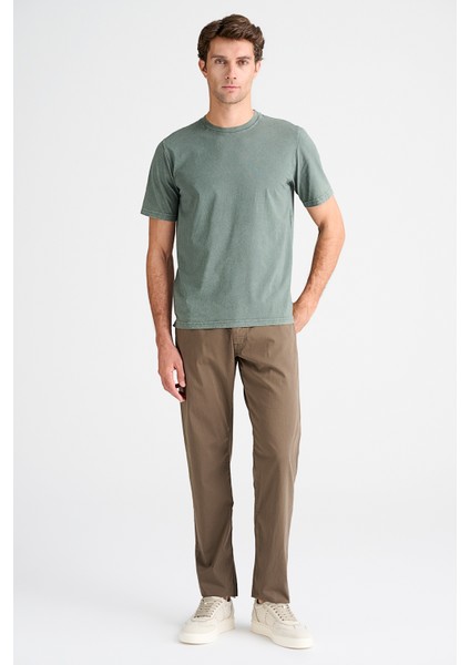 Erkek Yeşil Bisiklet Yaka T-Shirt fiyatları