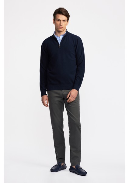 Erkek Lacivert Yarım Fermuarlı Hırka fiyatları