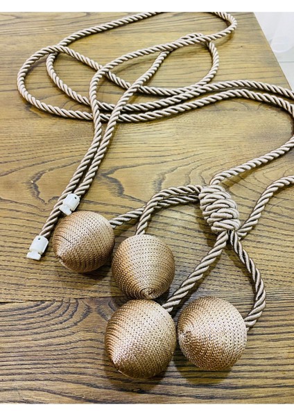 Modern Sarım 4 Toplu Braçol Kornişe Takmatik Ipli Tavan Perde Aksesuarı