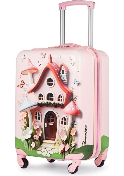 Ultra Light Pembe Kız Çocuk Valizi BLK06 05 fiyatları