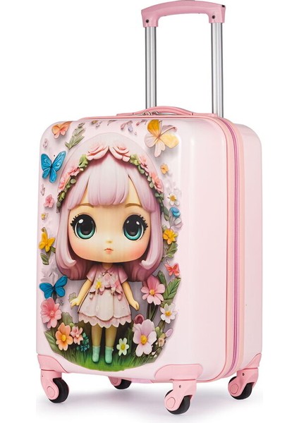 Ultra Light Pembe Kız Çocuk Valizi BLK06 08 fiyatları