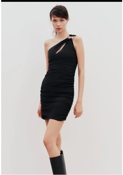 Allbucks Zara, Drape Detaylı Mini Elbise ABZRA0065 modelleri