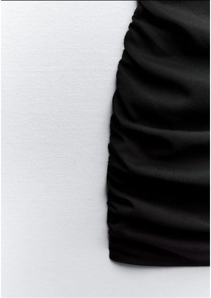 Allbucks Zara, Drape Detaylı Mini Elbise ABZRA0065