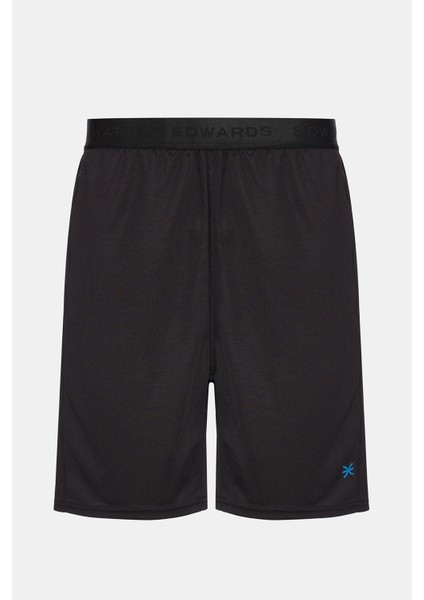 Erkek Siyah Activewear Şort