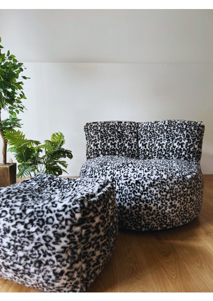 Koko Twist Puf Armut Koltuk Desenli Tüylü Puf Koltuk fırsatları