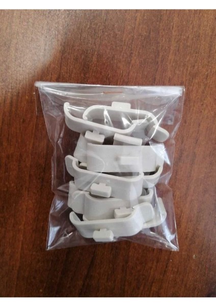 Stor Zebra Perde Pratik Kornişe Takma Aparatı 10 Adet Pratik Ayak Geniş Boy