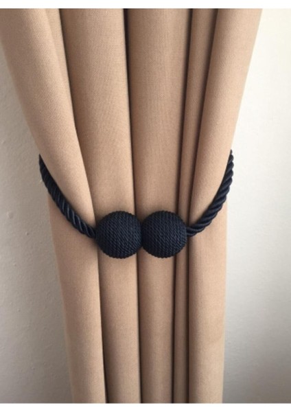 Rüyaper Siyah Mıknatıslı Perde Tokası Mandalı modelleri