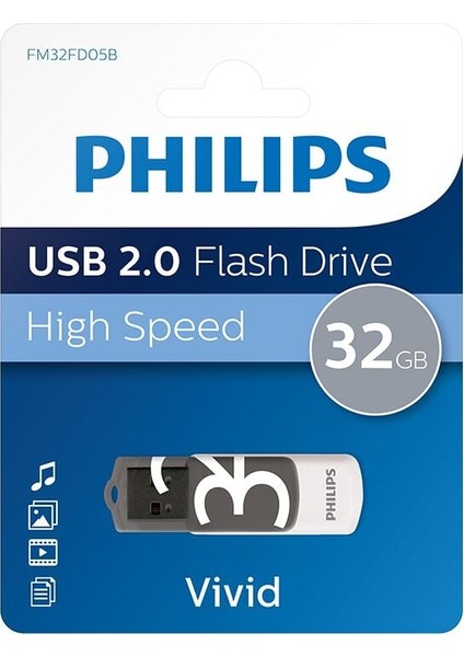 Phılıps 32GB USB 2.0 25/10MB/S FM32FD05B/00