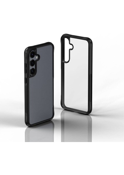 Galaxy S24 Kılıf Şeffaf Sert Pc Arka Yüzey Tasarımlı Mnc Edo Kapak-Siyah fiyatları