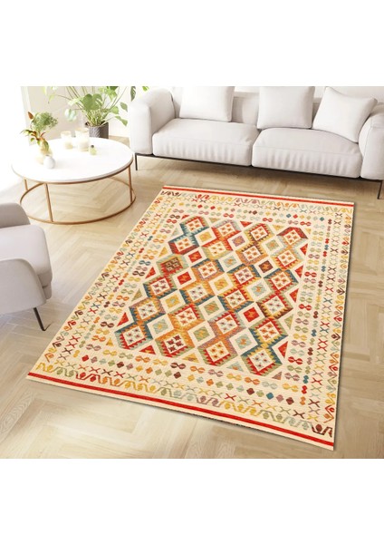 | Vintage Eskitme Tarz Otantik Minimalist Modern Desenli| Yıkanabilir Halı fiyatları