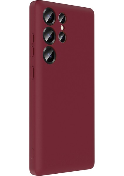 Galaxy S25 Ultra Kılıf Kamera Korumalı Kartlık Hazneli Mnc Vitra Kapak - Mürdüm indirimleri