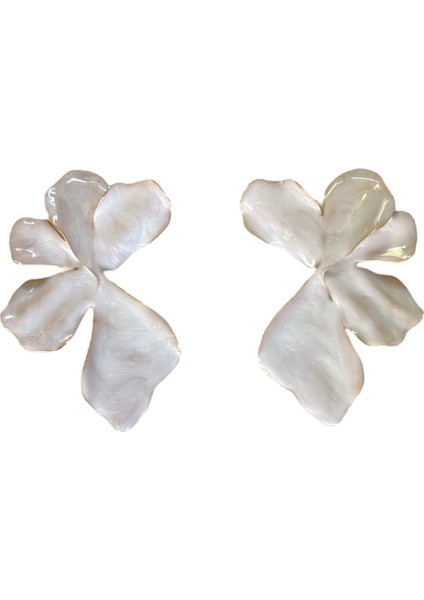 Dokulu Çiçek Küpe