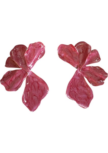 Dokulu Çiçek Küpe