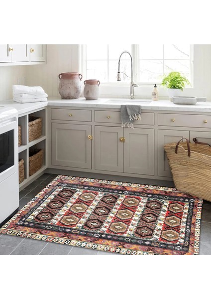 | Vintage Eskitme Tarz Otantik Minimalist Modern Desenli | Yıkanabilir Halı modelleri