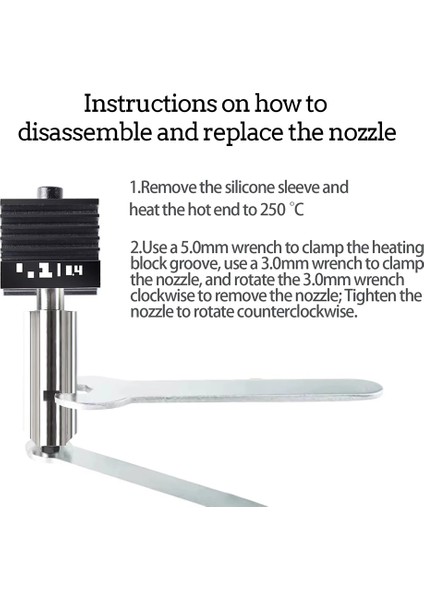Bambu Lab H2D-A1-A1 Mini Sertleşleştirilmiş Çelik Mekanik Hotend Kiti-0.4mm modelleri