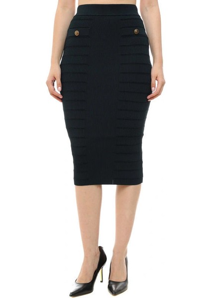 Evangeline Kadın Çok Renkli Kalem Triko Etek W5YD66Z0130-A807