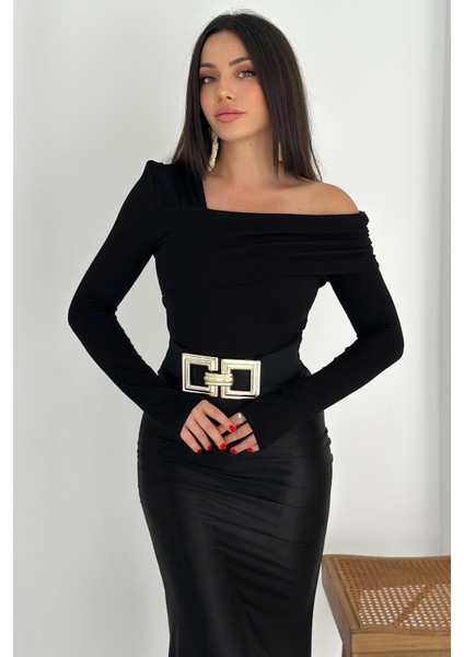 Kadın Madonna Yaka Bluz – Yumuşak Dokulu & Vücuda Oturan Kesim modelleri