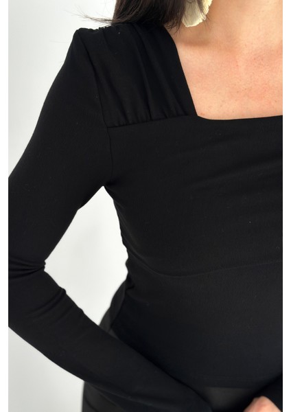 Kadın Madonna Yaka Bluz – Yumuşak Dokulu & Vücuda Oturan Kesim indirimleri