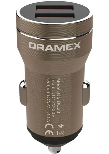 DC20B Pd 20W 2 Usb Çıkışlı Araç Şarj Adaptörü