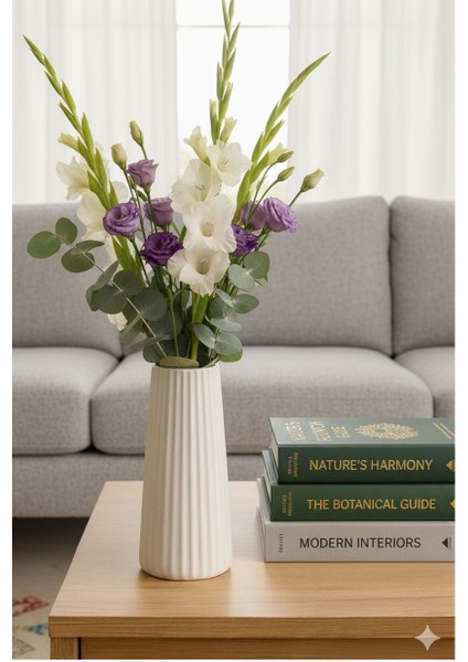 Bohem Tarz 18 cm Orta Boy Vazo Çizgili Iskandinav Vazo Dekoratif Çiçeksiz Pinterest Hediyelik