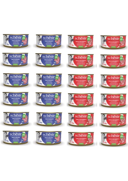 2 Çeşit Karma Tam ve Dengeli Kedi Konserve Jöleli 140 Gr. x 24 Adet