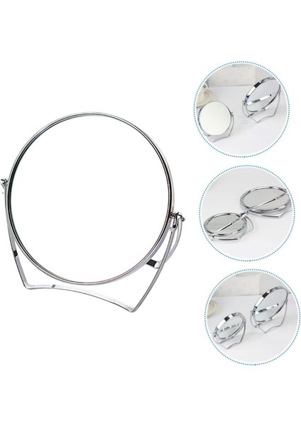 Mithra Life Mini Boy Büyüteçli Çift Taraflı Krom Kaplama Masa Ofis Makyaj Aynası MIT1243 indirimleri