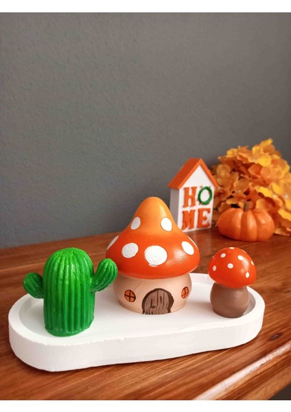 Dekoratif Biblo Sonbahar Yılbaşı Dekorasyon Mantar Ev Kaktüs Çam Ağacı fırsatları