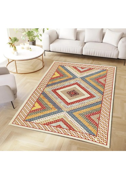 | Vintage Eskitme Tarz Otantik Minimalist Modern Desenli | Yıkanabilir Halı fiyatları