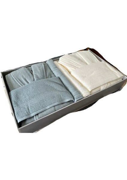 Alleur Aile Bornoz Seti K. Mint - Krem fiyatları