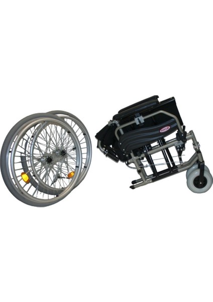 P967 Alüminyum Tekerlekli Sandalye (45 Cm) fırsatları
