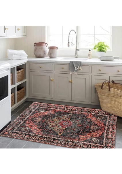 | Vintage Eskitme Tarz Otantik Minimalist Modern Desenli | Yıkanabilir Halı modelleri