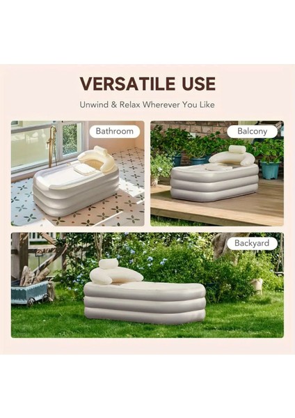 Taşınabilir Katlanabilir Banyo Küveti Spa 160X73CM indirimleri