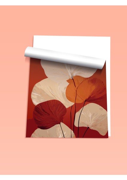 Çerçevesiz Poster, Sonbahar Yaprakları – Sıcak Tonlar, Salon Dekoru Poster No: 112692 fiyatları