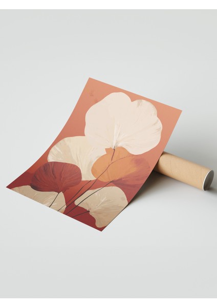 Çerçevesiz Poster, Sonbahar Yaprakları – Sıcak Tonlar, Salon Dekoru Poster No: 112692 modelleri