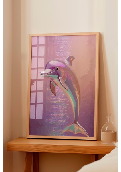 Ahşap Çerçeveli Tablo, Deniz Canlısı Illüstrasyonu, Yatak Odası Dekoru Poster No: 112703 fiyatları