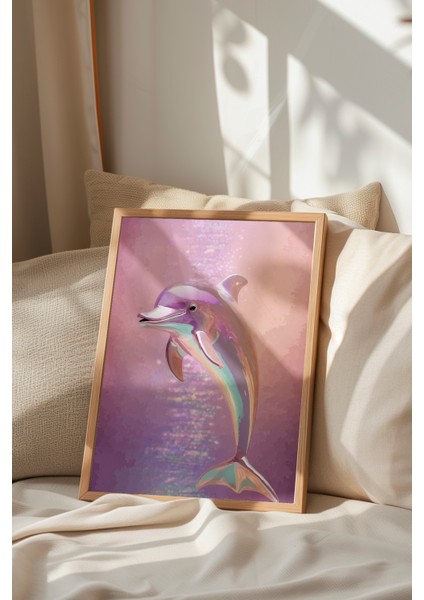 Ahşap Çerçeveli Tablo, Deniz Canlısı Illüstrasyonu, Yatak Odası Dekoru Poster No: 112703 indirimleri