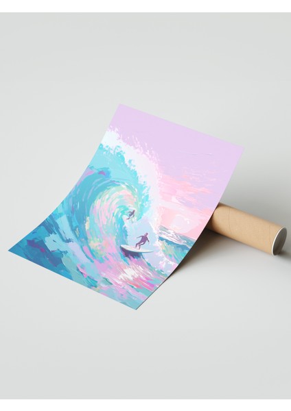 Çerçevesiz Poster, Sörf ve Büyük Dalga, Genç Odası Dekoru Poster No: 112407 modelleri