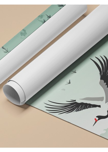 Çerçevesiz Poster, Uçan Turnalar – Doğa Manzarası, Salon Dekoru Poster No: 112673 fırsatları